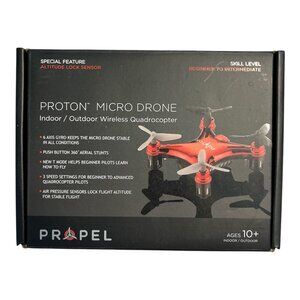 Propel Proton Micro Drone – Indoor/Outdoor Mini Quadcopter – Open Box, New